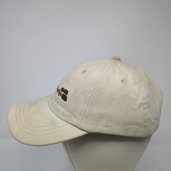 Adknowledge Slideback Baseball Cap Beige OS Adjustable Embroidered Velocity - Picture 3 of 9